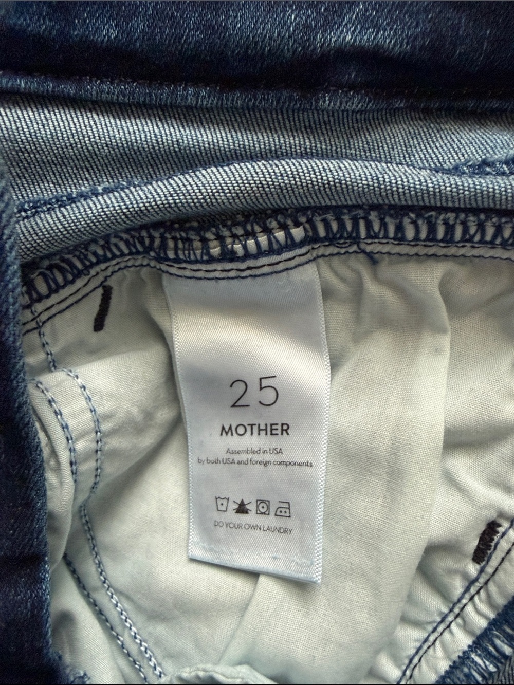 MOTHER “The Triple Stack Insider Ankle” Chick Flick Jeans Size 25 - Picture 10 of 15